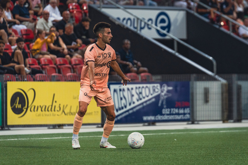Michaël Gonçalves et Neuchâtel Xamax ont souffert face au FC Thoune vendredi soir (photo archives: Albin Tissier).