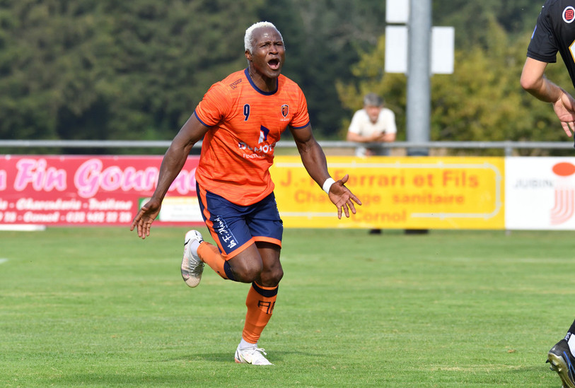 Idrissa Soumah a signé un doublé pour le FC Ajoie-Monterri. (Photo : archives Georges Henz)