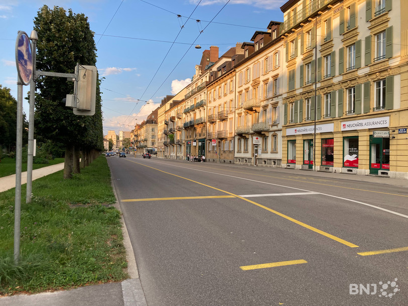 Pour l'heure, le 50km/h sera maintenu à l'avenue du 1er Mars à Neuchâtel. 