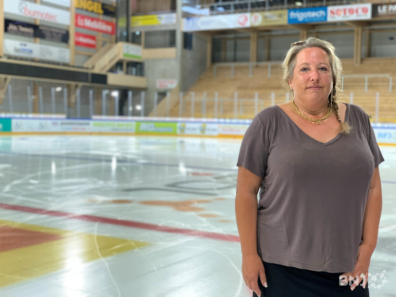 Rosalie Chambaz, présidente du Club des patineurs d'Ajoie.