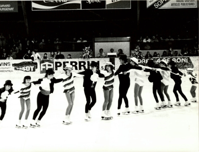 En 1979, l'un des premiers galas du Club des patineurs d'Ajoie. (Photo : Janique Messerli-Maillard.)