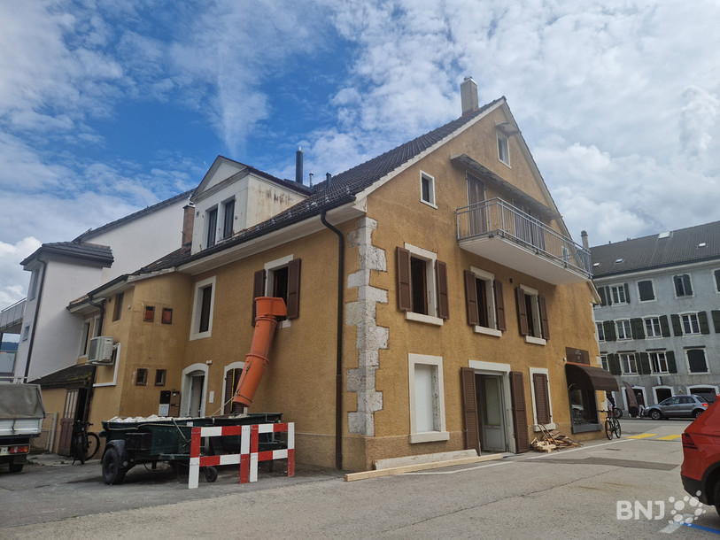 Les travaux battent leur plein dans cet immeuble de la Grand-Rue.