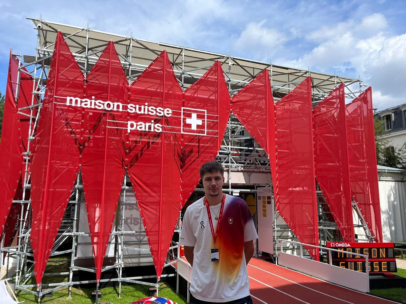 Johan Sollberger a vécu un été olympique au sein de la Maison suisse, érigée dans le jardin de l'ambassade de Suisse à Paris.