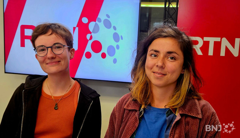 Julie Bex et Célia Magliocco, présidente et vice-président de l’association Colore le Monde