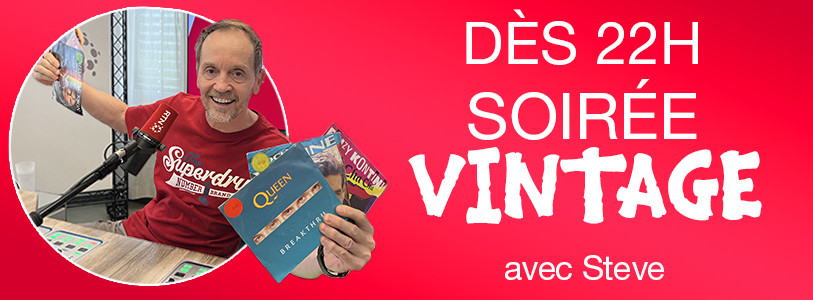 Dès 22h, soirée Vintage avec Steve