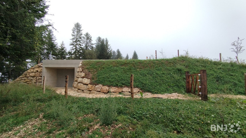 Le réservoir des Combes est composé de 400 m3 de béton et près de 48 tonnes d’armatures.