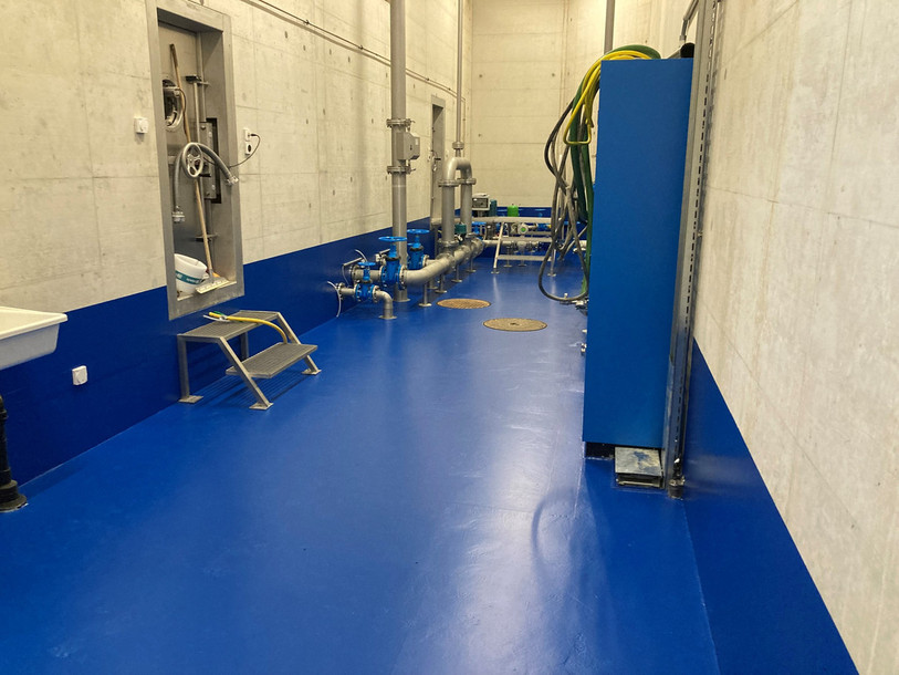 A l'intérieur du nouveau réservoir des Combes. (Photo : sd ingénierie).