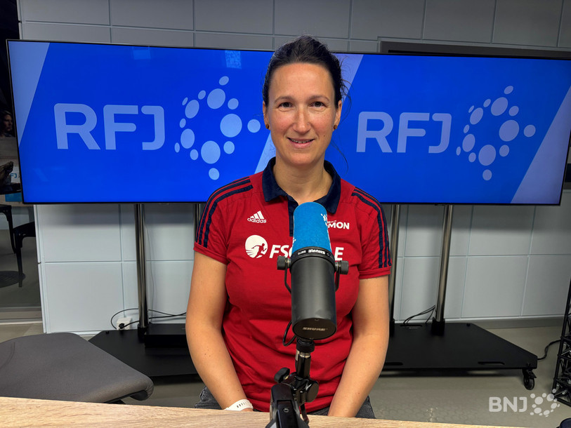Liliane Cattin parlait dans La Matinale de l’importance du stade d’athlétisme d’Alle.