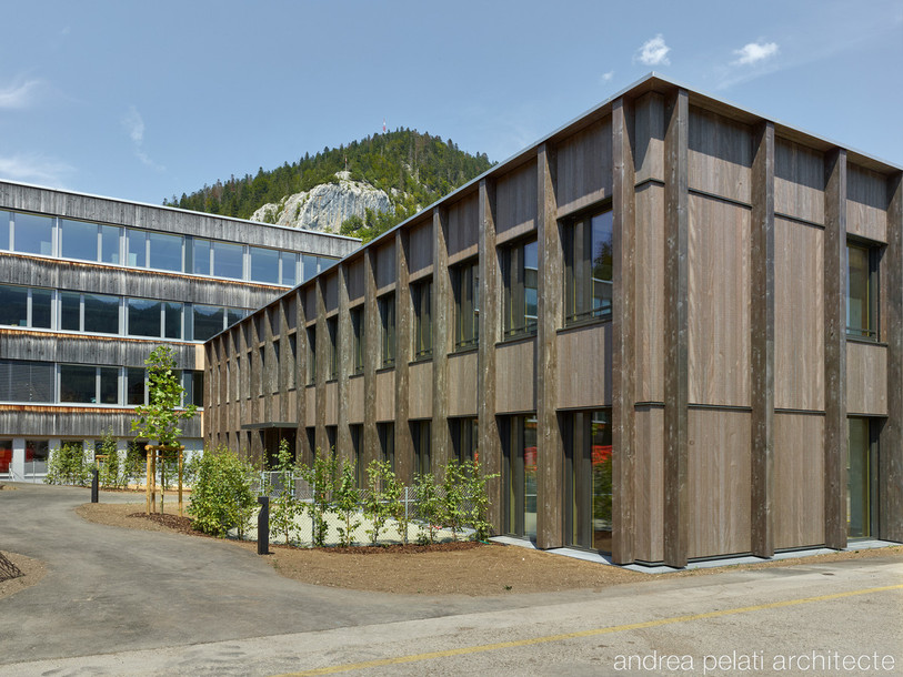 Le nouveau bâtiment de Longereuse a ouvert il y a un mois. (Photo: Andrea Pelati architecte)