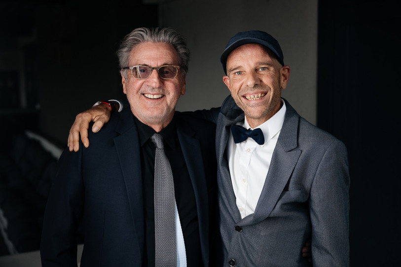 Daniel Auteuil ( à gauche) et Christian Kellenberger, le directeur du FFFH, (à droite) ont vécu une 20e édition réussie du Festival du Film Français d'Helvétie. (photo: FFFH, Guillaume Perret). 