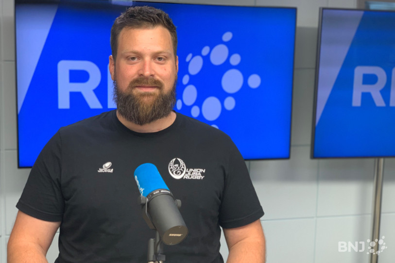 Raphaël De Luca, président de l'Union Jura rugby, se réjouit de débuter une nouvelle saison historique pour le club avec l'engagement de son équipe féminine en Ligue B.