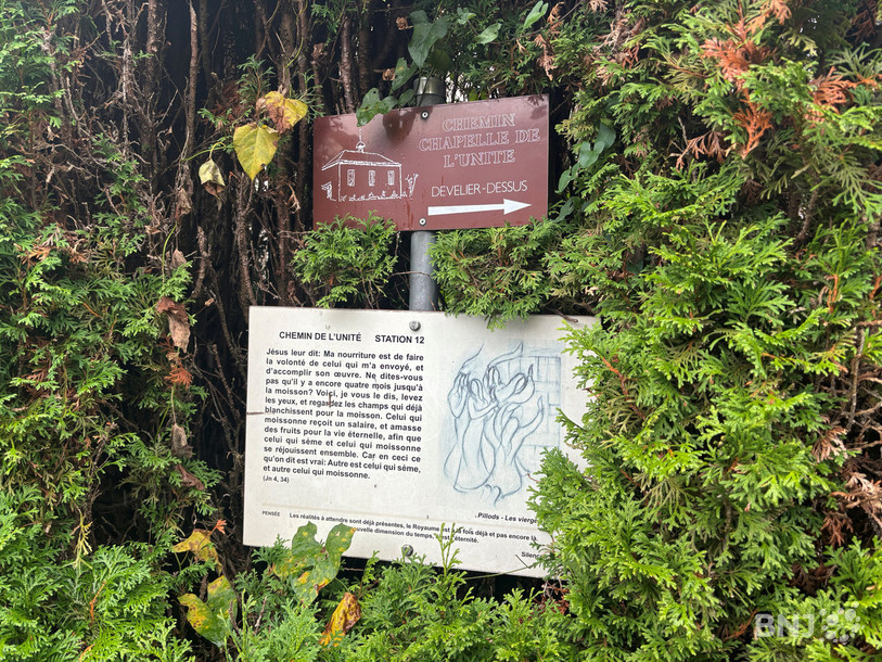 La dernière station biblique au Carmel de Develier.