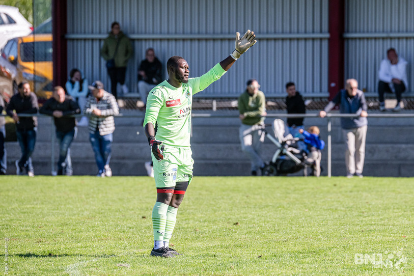 Ibrahima Sissé a eu du travail contre le leader de 1re Ligue samedi. (Photo : archives Jonathan Vallat)