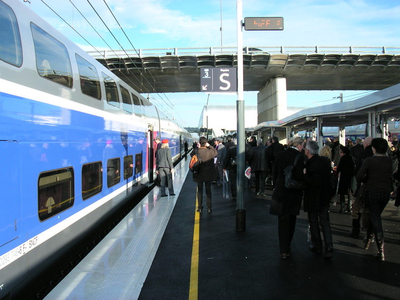 La gare TGV de Belfort-Montbéliard, située à Meroux. (Photo : Wikimedia/Jérôme IBY)