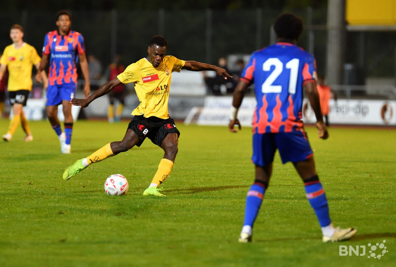 Mouhamed Coulibaly a envoyé sa frappe dans la lucarne. (Photo : Geoges Henz.)