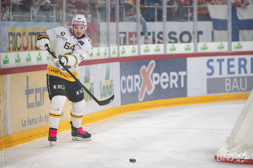Joel Scheidegger vit sa dernière saison sous le chandail du HC Ajoie avant de rallier La Chaux-de-Fonds. (Photo : Jonathan Vallat)