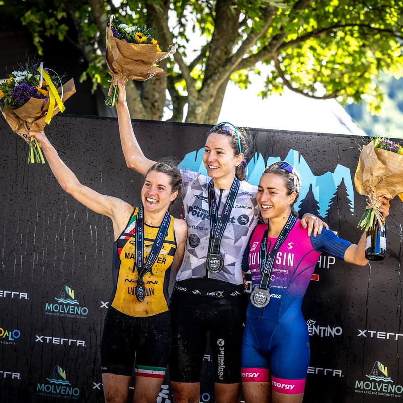Loanne Duvoisin, troisième lors des championnats du monde Xterra. (Photo : Carel du Plessis/xterraplanet)