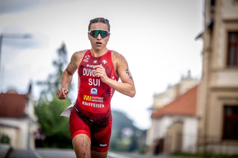 Loanne Duvoisin a performé dans l'Oberland bernois, se classant 3e chez les femmes professionnelles. (Photo : archives, Carel du Plessis/xterraplanet)