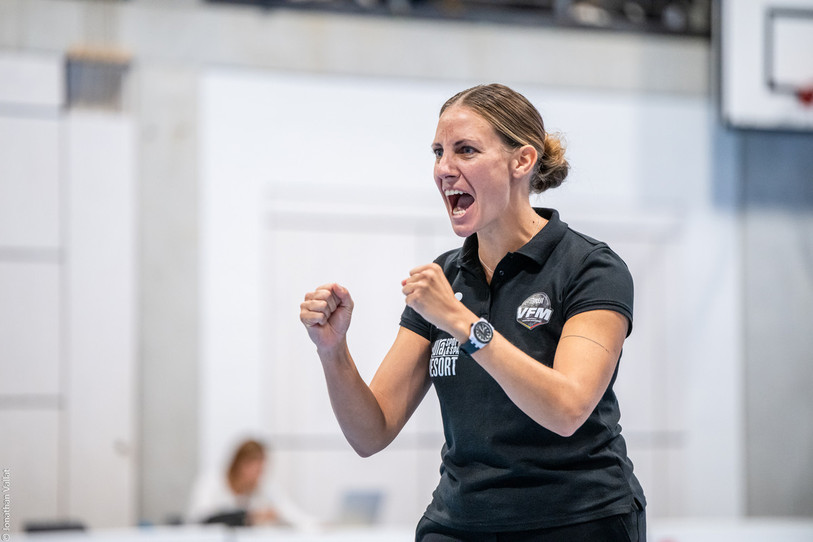 La coach du VFM Melanie Cina était l'invitée de « La Matinale », ce jeudi. (Photo : archives Jonathan Vallat.)