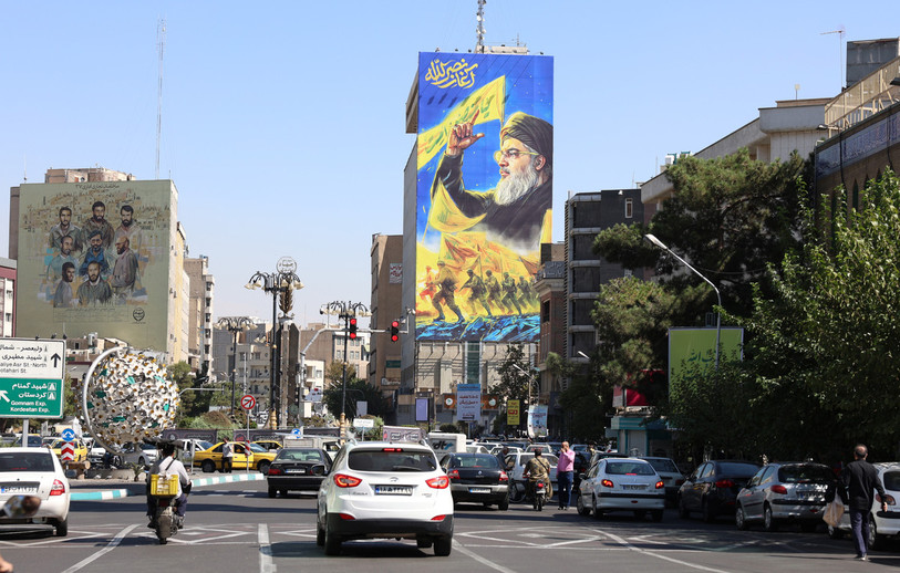 Les rues de Téhéran sont un peu moins bondées que d'habitude ces derniers jours. (Photo : EPA/ABEDIN TAHERKENAREH).