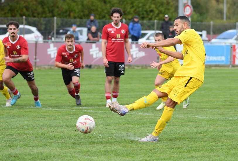 Samir Nouicer a signé un doublé pour le FC Bassecourt. (Photo: Georges Henz)