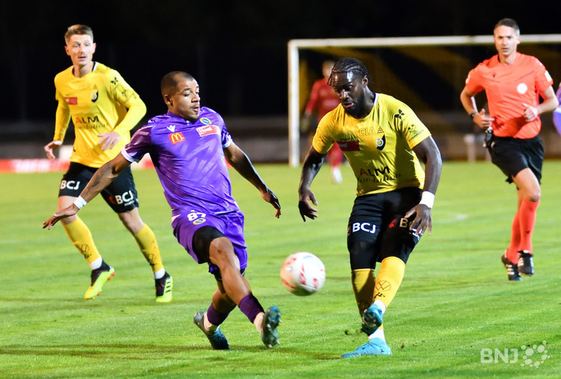 Daoud Touré a inscrit son troisième but de la saison ce vendredi soir à la Blancherie. (Photo : Georges Henz).