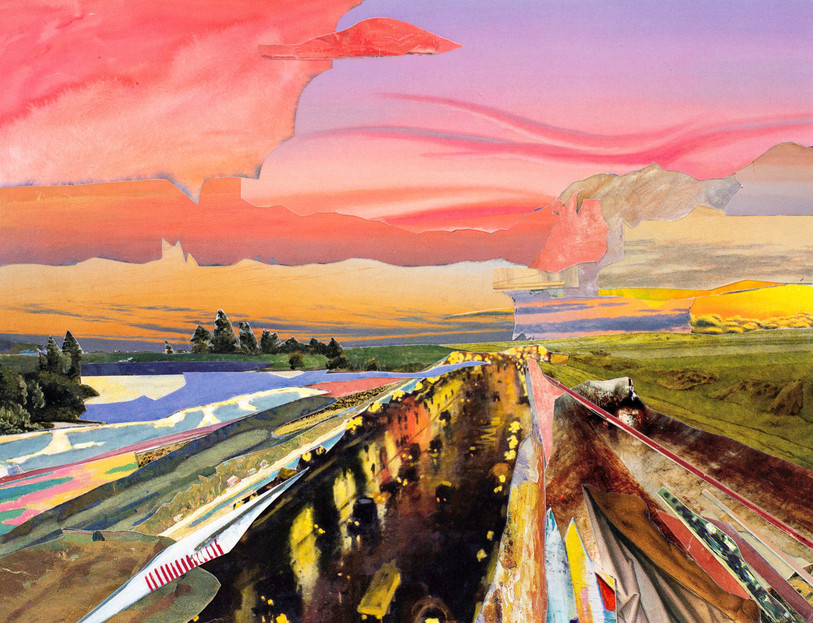 L'une des oeuvres à découvrir à la FARB. Roter Himmel (Ciel rouge), 2024.