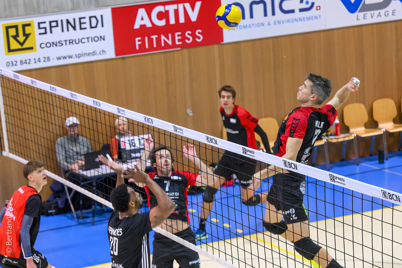 Les attaques de Frédéric Maulat n'ont pas suffit samedi contre Näfels. (Photo archives : Bertrand Pfaff)