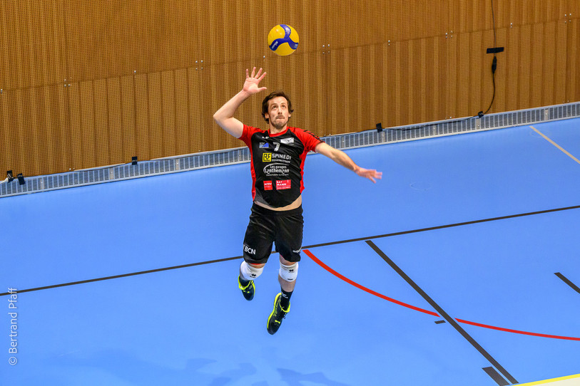 Marc Briquet et ses coéquipiers n'ont pas pu perdre un set à Schönenwerd (photo : archives, Bertrand Pfaff).