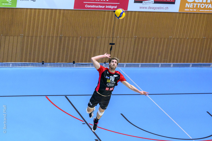 Joël Bruschweiler a réussi 18 points, dont quelques aces (photo : archives, Bertrand Pfaff).