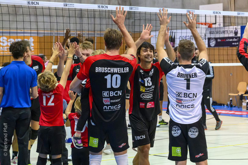 Superbe victoire pour Colombier Volley à St-Gall. (Photo archives: Bertrand Pfaff)