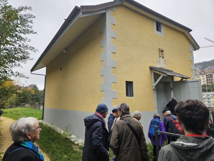 Le public a pu visiter l'atelier d'artiste, dans l'ancienne poudrière, ce samedi matin.