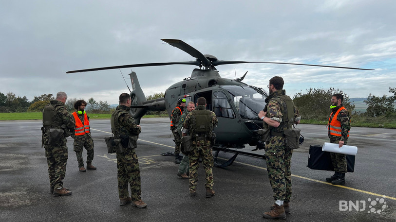 Un second appareil, EC635, s'est posé ce mercredi à Bressaucourt.