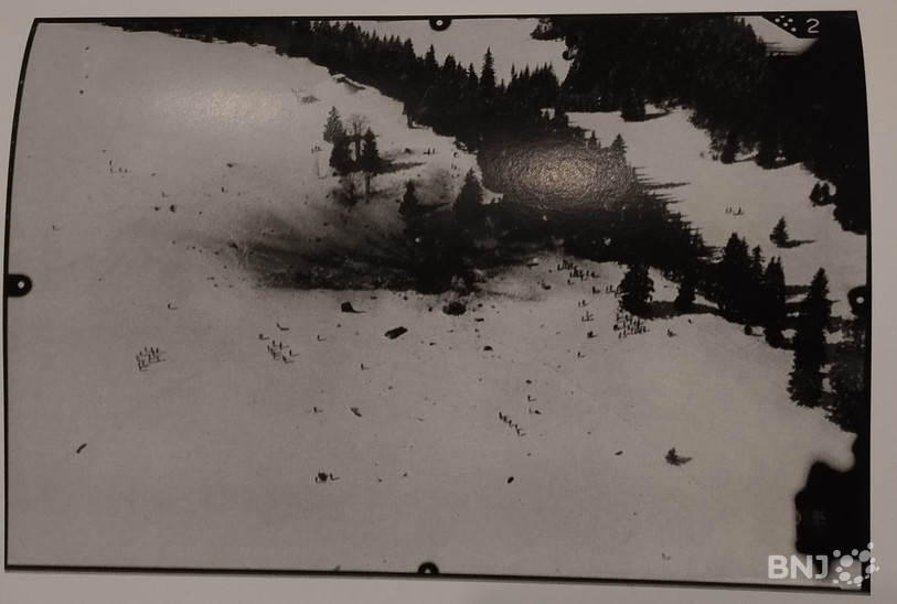 Une photo aérienne du crash trouvée par Dimitri Viglietti.
