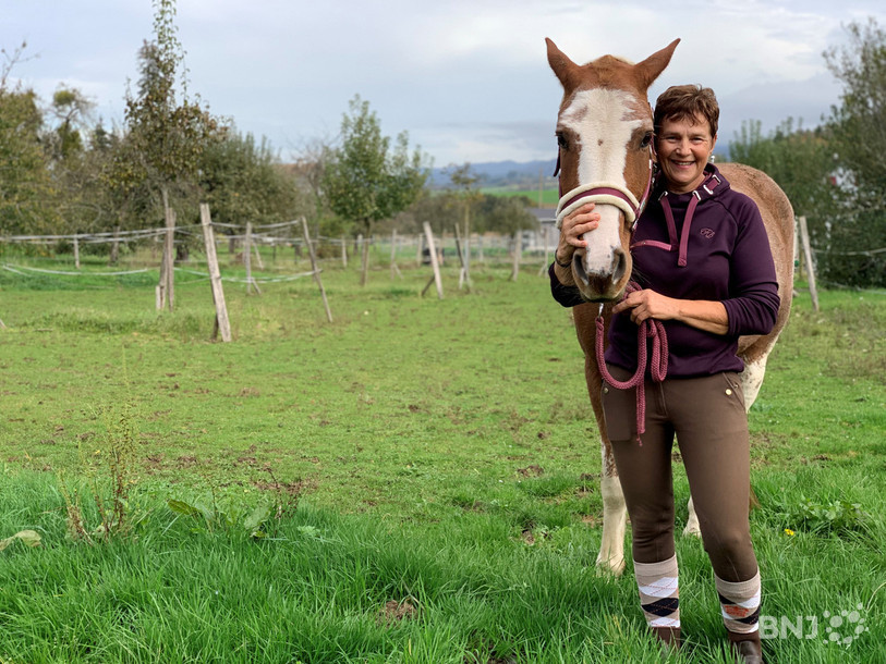 Christine Girardin et Jéricho participent au Franches Equi Trail ce samedi.