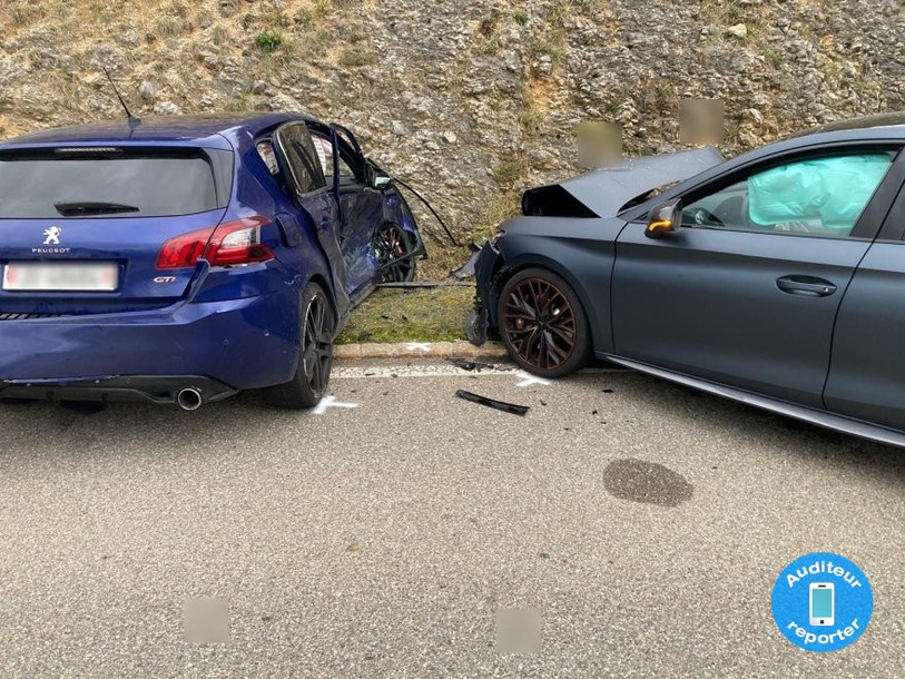Un conducteur a été blessé dans l'accident