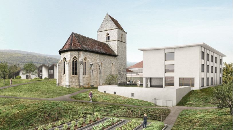 Vue 3D du nouveau bâtiment de la Fondation Les Cerisiers. (Photo: Fondation Les Cerisiers).