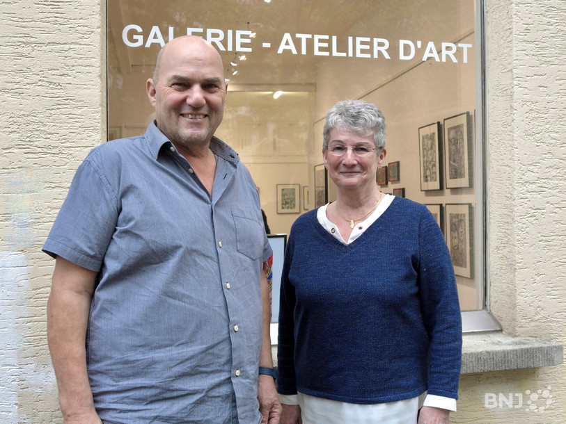 Felix Artho et Agnès Maeder, membres de la nouvelle association Galerie et Atelier d’Art Samia Artho.