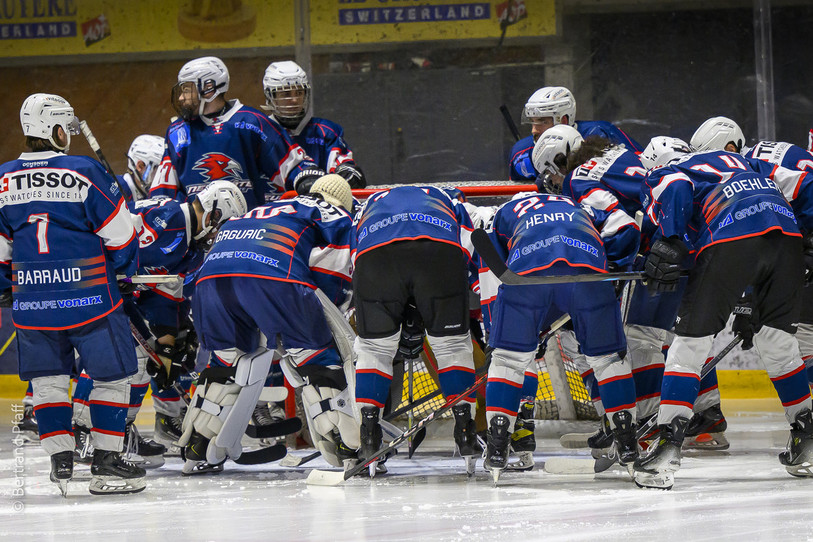 Le HC Université Neuchâtel s'est incliné pour la première fois cette saison en championnat (Photo : archives, Bertrand Pfaff).