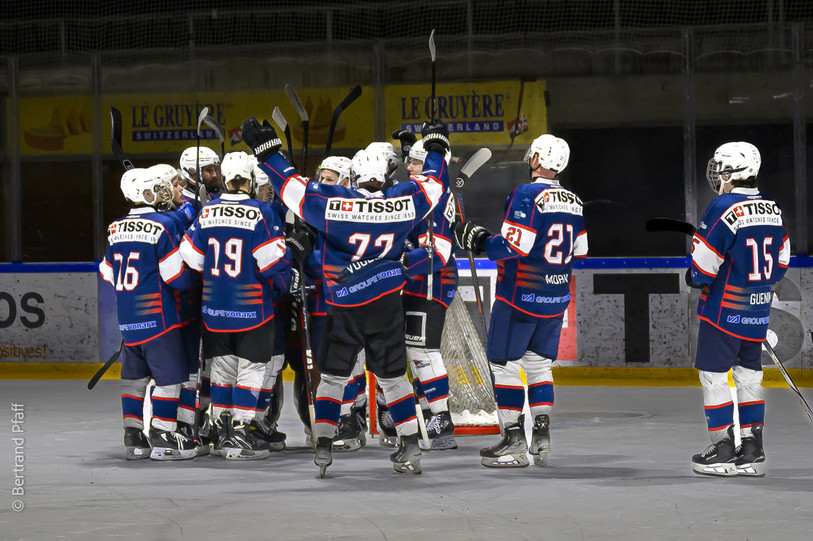 Le HC Neuchâtel Université continue sur sa lancée en 1re ligue de hockey sur glace. (Photo archives : Bertrand Pfaff)