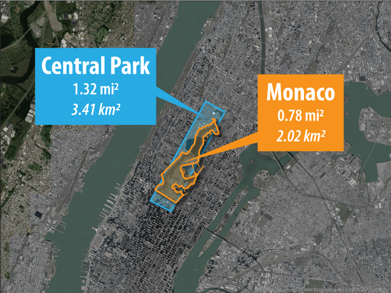 Monaco entre dans Central Park.