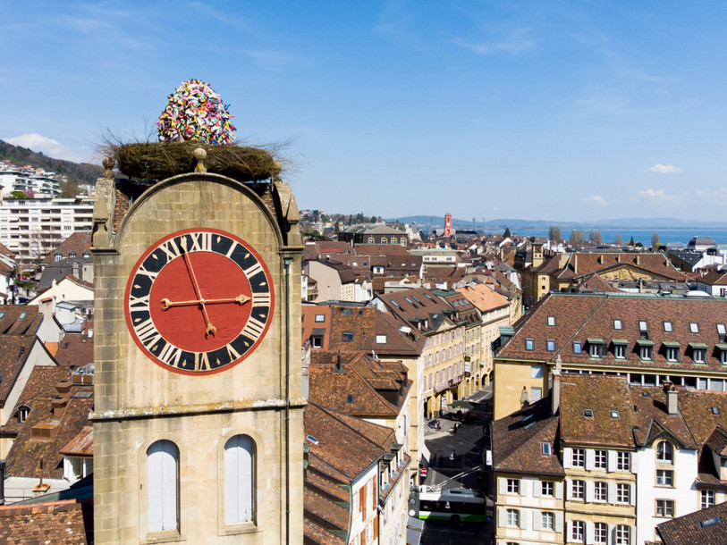 Il y a un an tout juste, les autorités de la capitale cantonale neuchâteloise avaient signalé leur ambition d'accueillir 6000 habitants et 5000 emplois supplémentaires d'ici à 2040. (Photo d’archive : KEYSTONE / Jean-Christophe Bott).