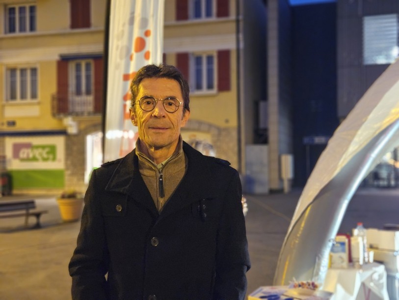 Eric Küng, le Syndic de Payerne, se réjouit de voir toute la population de la région se retrouver au Comptoir. 