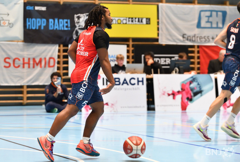 Russell Jones a marqué 27 points pour Union Neuchâtel lors de la partie. (Photo d'archives : Georges Henz).