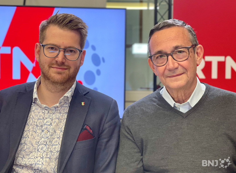 Baptiste Hurni (PS), à gauche, et Blaise Courvoisier (PLR) étaient ce lundi dans « La Matinale ».