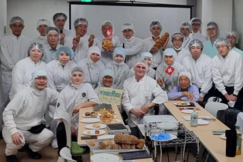 Les échanges de méthodes et de recettes ont été riches avec des industriels japonais de la boulangerie. (Photo : David Parrat.)