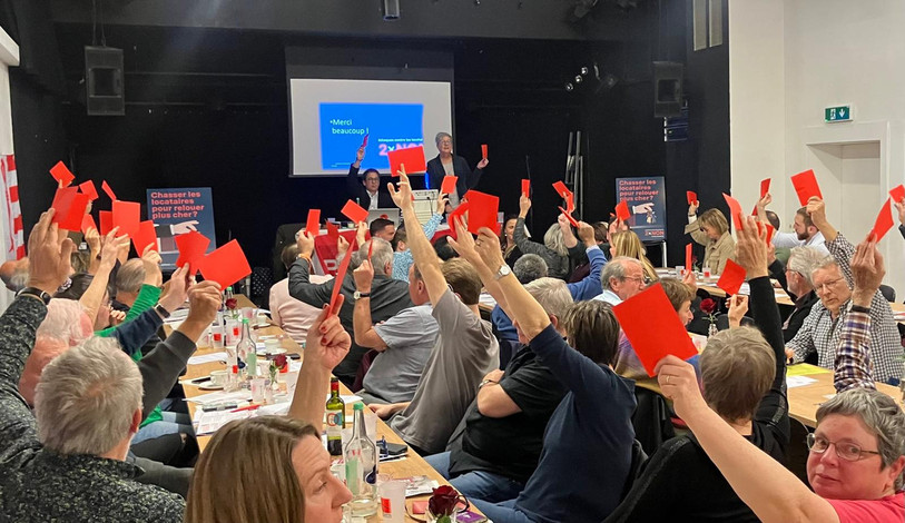 Une soixantaine de membres du PSJ ont pris part au Congrès à Saignelégier. (Photo : PSJ).