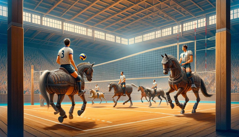 Le volley pourrait bien se mélanger à l’équitation.