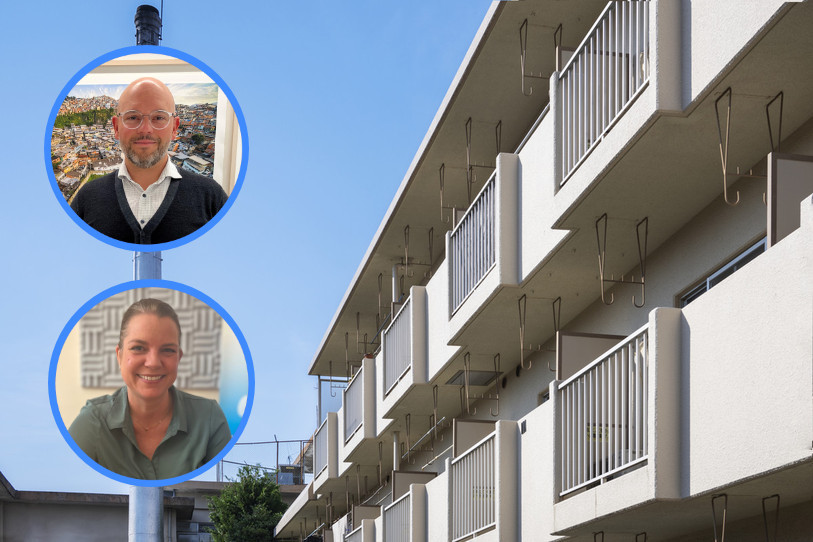 Benoît Brêchet, président de la Chambre immobilière jurassienne, soutient la double réforme du droit du bail alors que Noémie Chiffelle Lachat, juriste à l'ASLOCA TransJura, la rejette.
