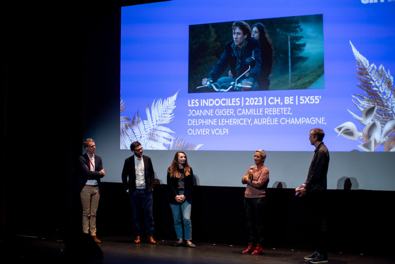 L'équipe de la série a reçu le prix vendredi soir à Genève. (Photo : Geneva International Film Festival).